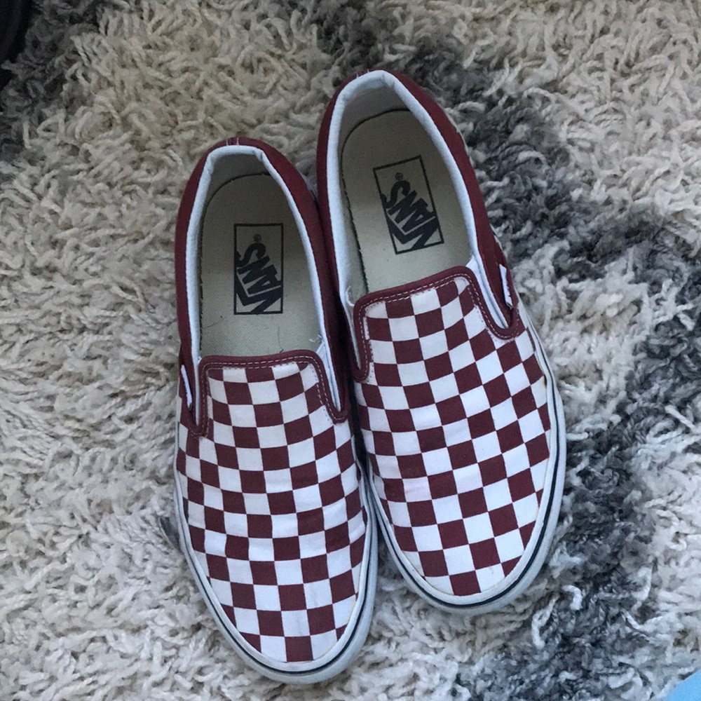 Apple Butter Checkered Vans